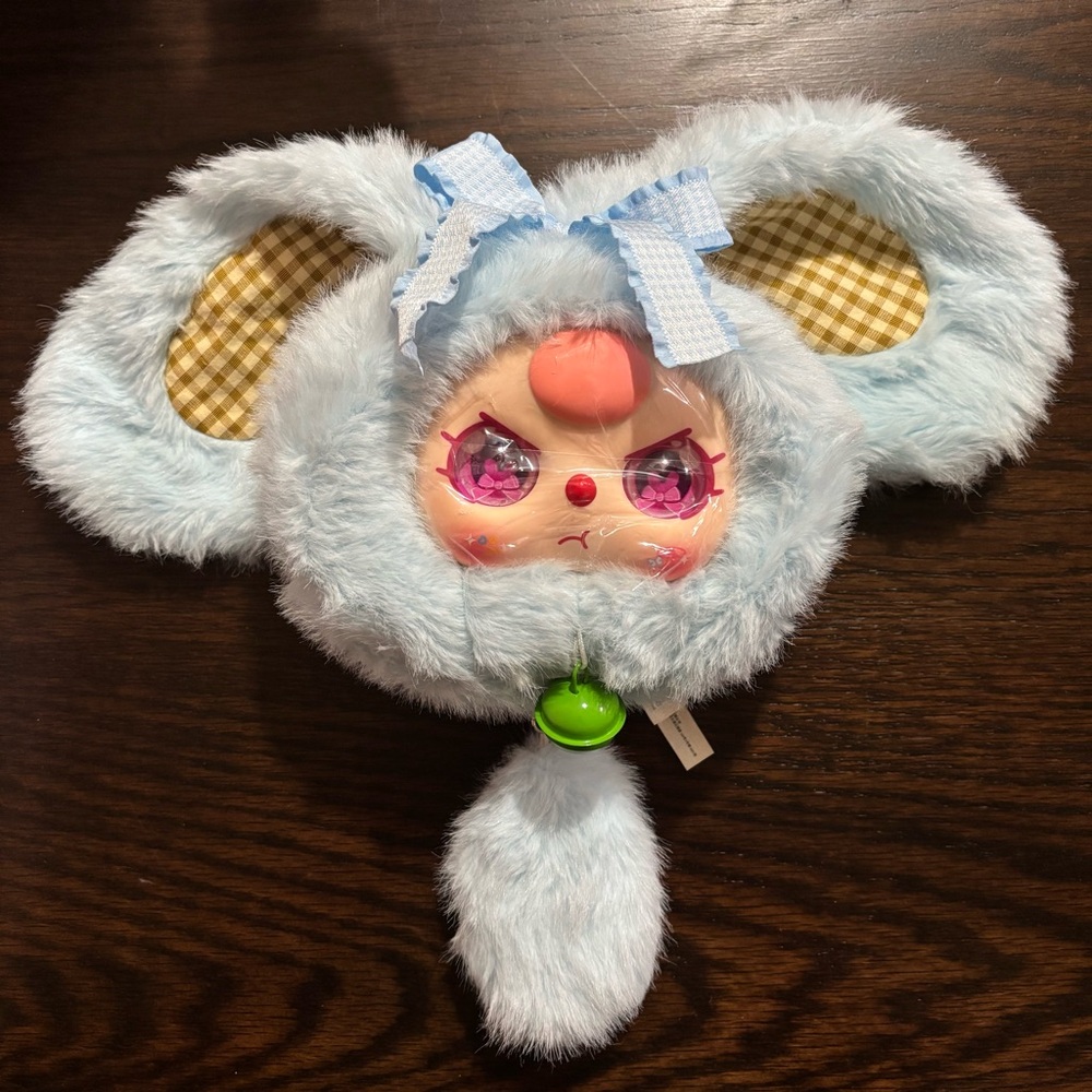 Baby Three Lucky Rabbit Zipper Bag with Special Eyes (As One Wishes)